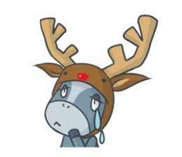 Donkey yearn sticker #1132431