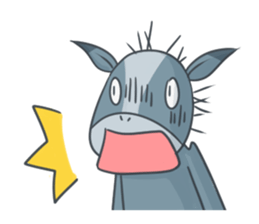 Donkey yearn sticker #1132435