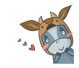 Donkey yearn sticker #1132440