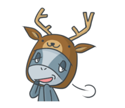 Donkey yearn sticker #1132445