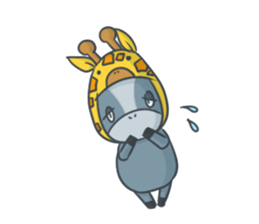 Donkey yearn sticker #1132446