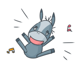 Donkey yearn sticker #1132449