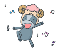 Donkey yearn sticker #1132451