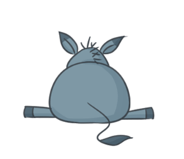 Donkey yearn sticker #1132453