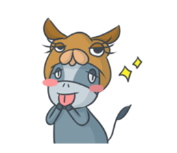 Donkey yearn sticker #1132454