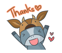 Donkey yearn sticker #1132455