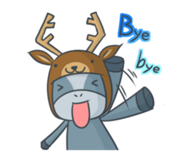 Donkey yearn sticker #1132459