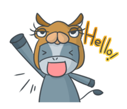 Donkey yearn sticker #1132460