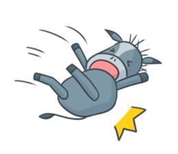 Donkey yearn sticker #1132465