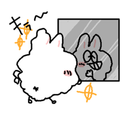 Dust rabbit (2) sticker #1132559