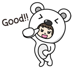 ZooKurumi Polar bear sticker #1132827