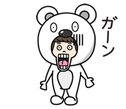 ZooKurumi Polar bear sticker #1132841