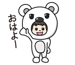 ZooKurumi Polar bear sticker #1132843