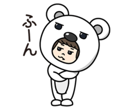 ZooKurumi Polar bear sticker #1132852