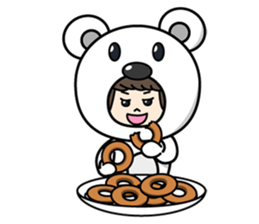 ZooKurumi Polar bear sticker #1132860