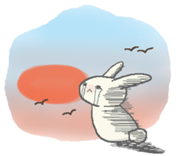 Lonely rabbits sticker #1132957
