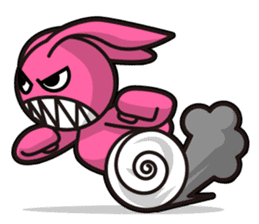 Rabbit and Turtle sticker #1133281