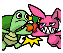 Rabbit and Turtle sticker #1133304