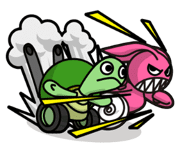 Rabbit and Turtle sticker #1133305
