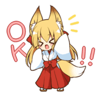 Miko sister of fox sticker #1133834