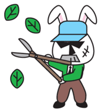 Family of forest-Cleaning of garden sticker #1134229