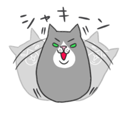 Roly-poly cats sticker #1134626