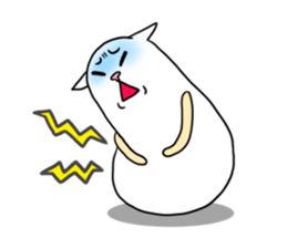 Roly-poly cats sticker #1134633