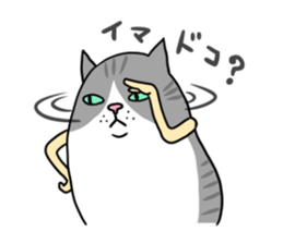 Roly-poly cats sticker #1134645