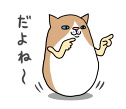 Roly-poly cats sticker #1134646