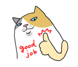 Roly-poly cats sticker #1134649