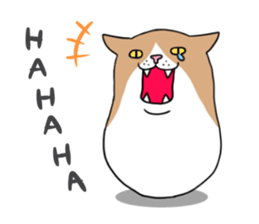 Roly-poly cats sticker #1134655