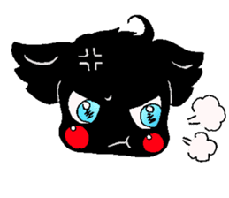 Momo-chan & the black-chan sticker #1134925