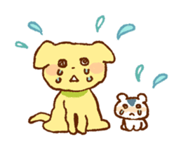 Hamster and dog sticker #1135237