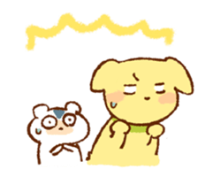 Hamster and dog sticker #1135242