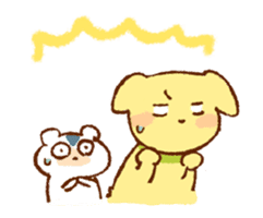 Hamster and dog sticker #1135242