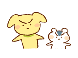 Hamster and dog sticker #1135246