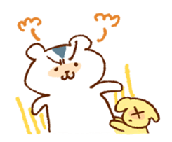 Hamster and dog sticker #1135247