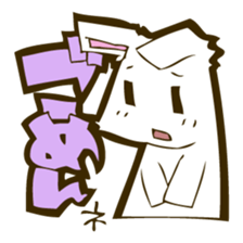 White rabbits. sticker #1135469