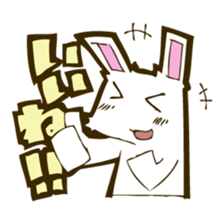 White rabbits. sticker #1135470