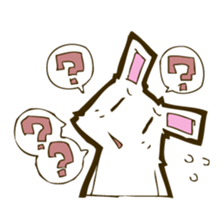 White rabbits. sticker #1135474
