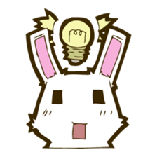White rabbits. sticker #1135493
