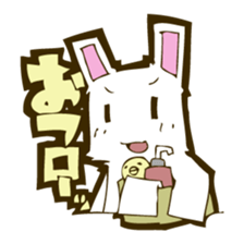 White rabbits. sticker #1135494