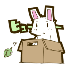 White rabbits. sticker #1135499