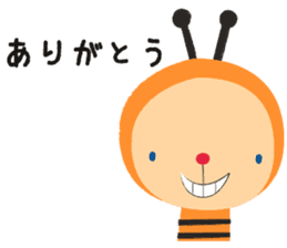 Honeybee bunbun Japanese sticker #1135592