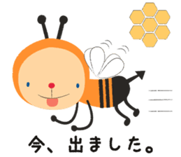 Honeybee bunbun Japanese sticker #1135623