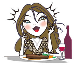 Miss C's Fashion Talk-2 sticker #1136592