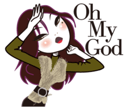 Miss C's Fashion Talk-2 sticker #1136608