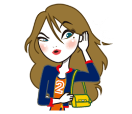 Miss C's Fashion Talk-2 sticker #1136619