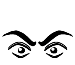 The part of a face sticker #1137027