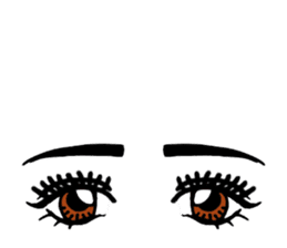 The part of a face sticker #1137028